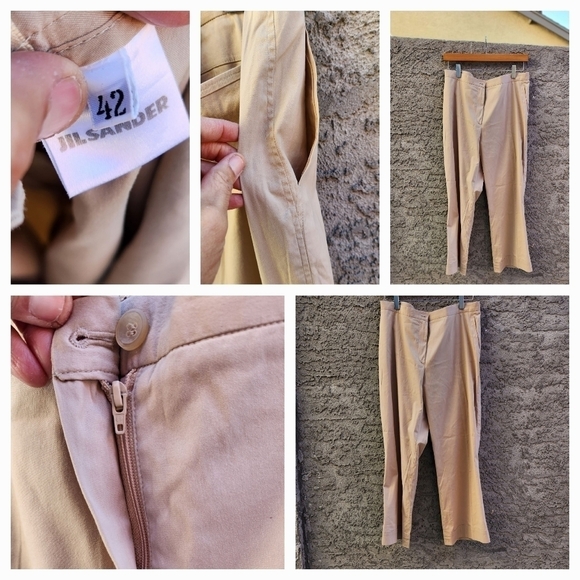 JIL SANDERC ropped cotton-‎ wide-leg pants - Picture 2 of 5